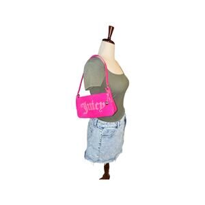 Juicy Couture x Forever 21 Pink Faux Patent Leather‎ Rhinestone Bag